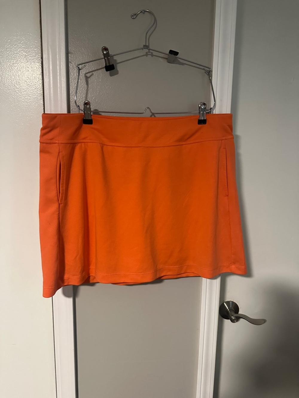 Orange Women's Active Golf Skort